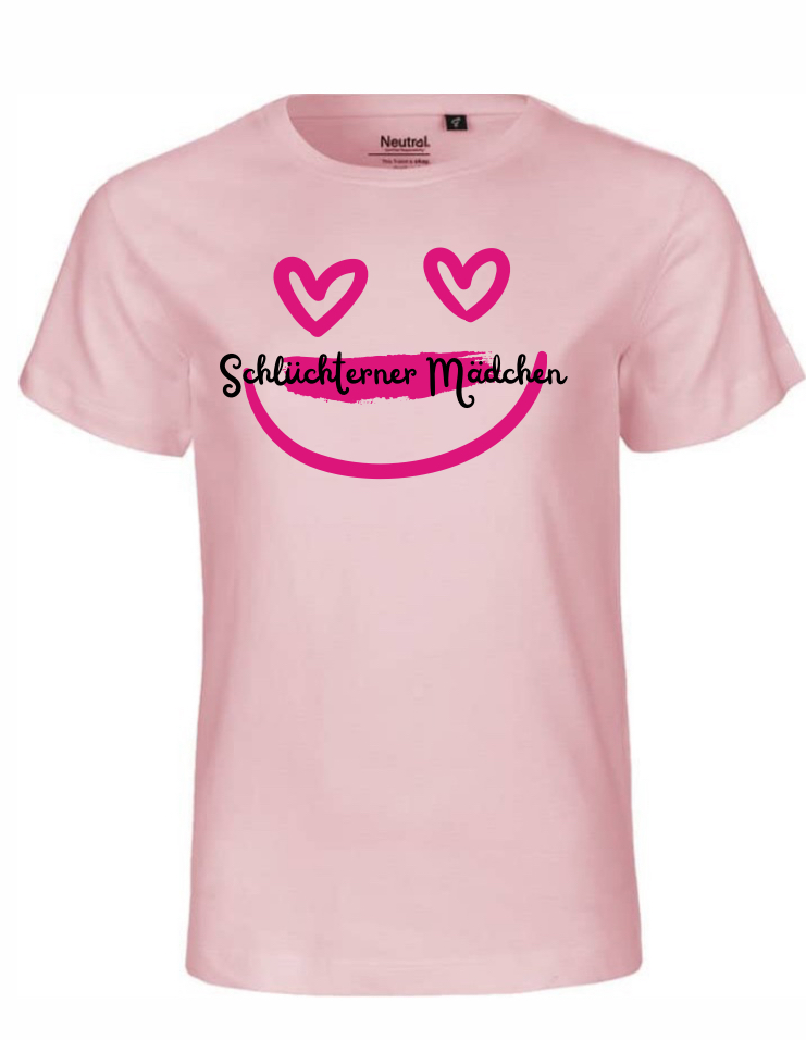 Schlüchterner Mädchen pink